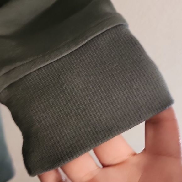 2/$10 Old Navy loose long dynamic fleece green long sweater - Picture 7 of 12